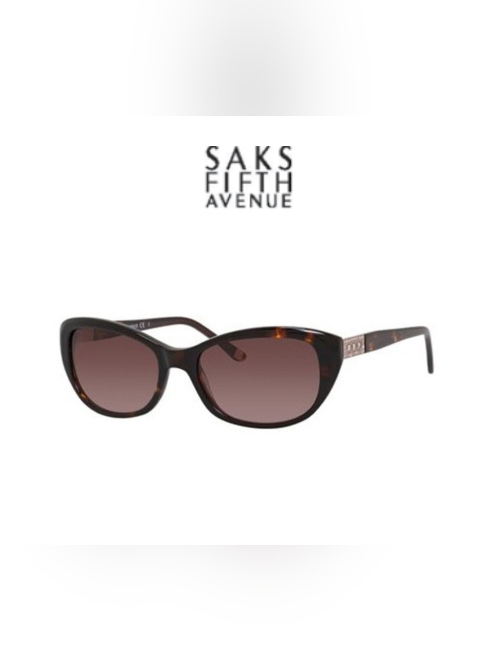Saks Fifth Avenue Tortoiseshell Prescription Sunglasses Frames